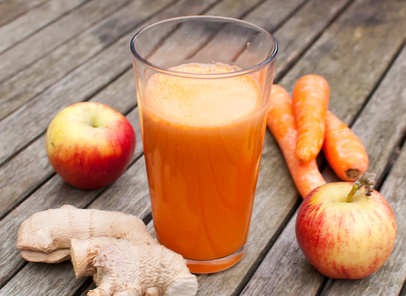 Apple, carrot and ginger juice image